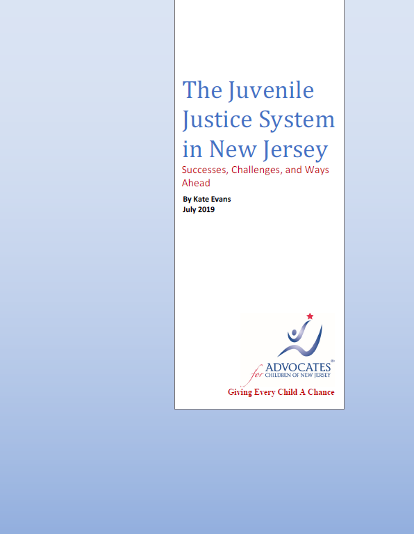 Kate Evans Report - The Juvenile Justice System in New Jersey: Successes, Challenges, and Ways Ahead