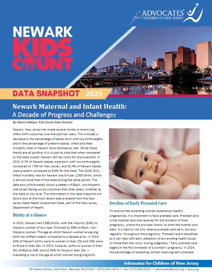 2025NewarkKCMaternalandinfanthealthdatasnaphot
